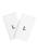 颜色: White L, Linum Home Textiles | Personalized Denzi Hand Towels (Set of 2) in Black Font
