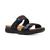 Clarks | Women's April Dusk Slip-On Slide Sandals, 颜色Black Leather