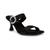 Anne Klein | Women's Josie Square Toe Dress Sandals, 颜色Black Satin
