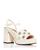 Gucci | Women's GG Embellished Platform Block Heel Sandals, 颜色Mystic White