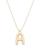 颜色: A, Bloomingdale's | Helium Initial Pendant Necklace in 14K Gold, 16"-18"