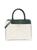 商品Calvin Klein | Edie Monogram Double Top Handle Bag颜色VANILLA