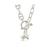 Sterling Forever | Cubic Zirconia Genuine Shell Pearl Ava Toggle Necklace, 颜色Silver