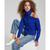 商品Charter Club | Women's Cashmere Cold-Shoulder Turtleneck Sweater, Created for Macy's颜色Bright Blue