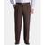 商品第4个颜色Dark Chocolate, Haggar | Men's Big & Tall Premium Comfort Stretch Classic-Fit Solid Pleated Dress Pants