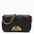 Alexander McQueen | Seal small black leather bag, 颜色Black