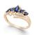 颜色: Sapphire, Macy's | Sapphire (3/4 ct. t.w.) & Diamond (1/10 ct. t.w.) in 14k Gold (Also in Tanzanite, Ruby and Emerald)