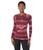 商品SmartWool | Merino 250 Base Layer Pattern Crew颜色Festive Fuchsia Mountain Scape