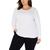 INC International | INC Womens Plus Ribbed Long Sleeves Pullover Top, 颜色Bright White