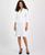 颜色: Natural White, Le Suit | Women's Three-Button Tie-Cuff Jacket & Flounce-Hem Skirt Set, Regular & Petite