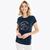 商品Nautica | Nautica Womens Sustainably Crafted Americana Graphic T-Shirt颜色navy seas
