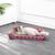 颜色: pink/red, THE LICKER STORE | Montego 27.5" Coastal Patterned Cardboard Lounge Bed Cat Scratcher with Catnip, Pink/Red