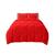 颜色: Cherry Red, Nestl | Bedding 3 Piece Pinch Pleat Duvet Cover Set