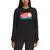 商品The North Face | Women's Long-Sleeve Graphic Injection T-Shirt颜色Tnf Black/brilliant Coral