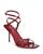 Sam Edelman | Women's Trevin  Crystal Buckle High Heel Sandals, 颜色Holly Red