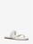 商品Michael Kors | Alba Braided Faux Leather Slide Sandal颜色OPTIC WHITE