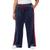 商品Fila | Plus Size Valery Mid-Rise Drawstring Velour Pants颜色Fila Navy/white/fila Red