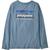 商品第1个颜色P-6 Mission: Light Plume Grey, Patagonia | Regenerative Organic Cotton Long-Sleeve T-Shirt - Girls'