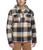 商品Levi's | Washed Cotton Shirt Jacket with A Jersey Hood and Sherpa Lining颜色Skateboard Plaid (BWP)