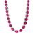 商品Macy's | Multi-Stone Oval Link 18" Statement Necklace in 14k Gold-Plated Sterling Silver颜色Ruby