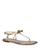 color Pale Gold, Kate Spade | Women's Piazza Knotted Bow Patent Leather Thong Sandals