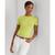 商品Ralph Lauren | Women's Striped Stretch Cotton T-Shirt颜色Key Lime/white