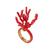 颜色: Scarlet, Saro Lifestyle | Dinner Napkin Ring with Beaded Design, Set of 4