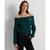 商品Ralph Lauren | Women's Off-the-Shoulder Cable-Knit Sweater颜色Hunt Club Green