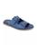 颜色: Denim, Kenneth Cole | Women's Sydney Two Band Jewel Buckle Flat Sandals