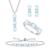颜色: Opal, Macy's | 5-Pc. Set Amethyst (4-5/8 ct. t.w.) & Lab-Grown White Sapphire (3/4 ct. t.w.) Ring, Pendant Necklace, Bracelet, & Stud Earrings in Sterling Silver (Also in Additional Gemstones)