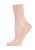 color Blush | Size: 9-11, Memoi | Metallic Ivy Pointelle Cotton Blend Anklet Socks