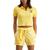 商品第2个颜色Yellow Lotus, Tommy Jeans | Tommy Jeans Womens Ribbed Crop Polo Top