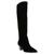 Anne Klein | Women's Ware Pointed Toe Knee High Boots, 颜色Black Microsuede