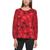 商品Calvin Klein | Calvin Klein Womens Pleat Bishop Sleeve Pullover Top颜色Rouge Floral