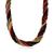 Ross-Simons | Ross-Simons Italian Red, Black and Gold Murano Glass Bead Torsade Necklace in 18kt Gold Over Sterling, 颜色20 in