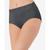 color Heather Grey, Vanity Fair | Flattering Cotton Lace Stretch Brief Underwear 13396, also available in extended sizes