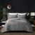 颜色: grey, Grace Living | Grace Living Meagan Velvet Comforter Set With Pillow Sham And Comforter