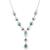 Givenchy | Crystal Lariat Necklace, 16" + 3" extender, 颜色GREEN