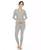 颜色: Light Grey, White Mark | Women's Waffle Pajama Set