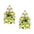 颜色: Peridot with 14k Gold, Macy's | Gemstone & Diamond Accent Stud Earrings