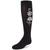 商品第1个颜色Black, Memoi | Girl's High Climbers Combed Cotton Floral Knee Socks