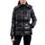 商品Michael Kors | Women's Hooded Metallic Puffer Coat颜色Black MK