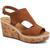 商品Style & Co | Style & Co. Womens Ferann Padded Insole Cork Wedge Sandals颜色Brown Nubuck