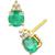 商品第1个颜色Emerald/Yellow Gold, Macy's | Sapphire (7/8 ct. t.w.) & Diamond Accent Stud Earrings in 14k Yellow Gold (Also in Emerald, Ruby, Morganite & Tanzanite)