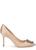 color BEIGE, Manolo Blahnik | Hangisi 90 almond silk-satin pumps