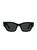 商品Celine | 54MM Rectangular Sunglasses颜色BLACK