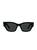 color BLACK, Celine | 54MM Rectangular Sunglasses