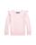 商品Ralph Lauren | Girls' Ruffled Fleece Sweatshirt - Little Kid, Big Kid颜色Hint of Pink