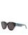 商品Dior | Wildior BU Butterfly Sunglasses, 54mm颜色Blue Havana/Brown Solid