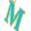 color Gold- M, Gabi Rielle | Vacay Dreamy Collection 14K Gold Plated Sterling Silver Turquoise French Enamel Initial Necklace
